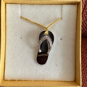 14k gold flip flop charm